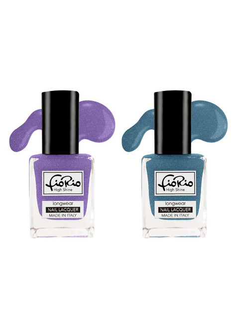 

Fiorio Set Of 2 High Shine Long Lasting Nail Polish, Purple