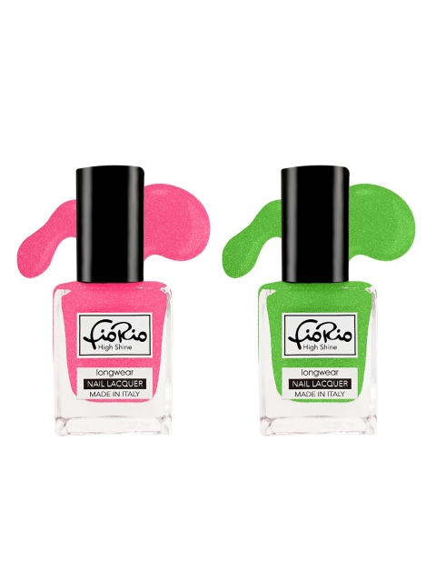 

Fiorio Set of 2 High Shine Long Lasting Nail Lacquer 11 ml, Pink