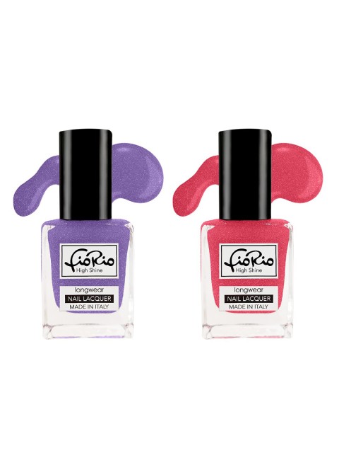 

Fiorio Set Of 2 Purple & Pink Nail Polish