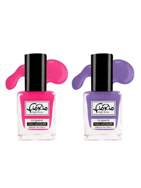 

Fiorio Set of 2 High Shine Long Lasting Nail Lacquer 11 ml, Pink