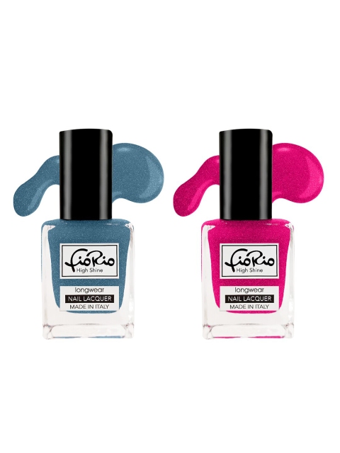 

Fiorio Set Of 2 Nail Polish 11ml, Blue