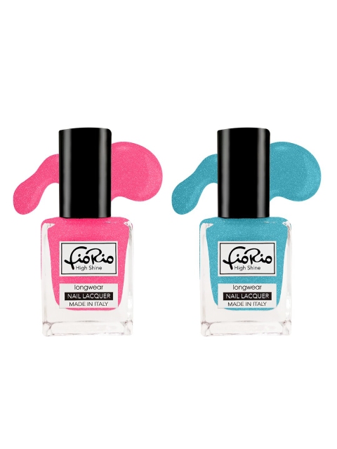 

Fiorio Set of 2 High Shine Long Lasting Nail Lacquer 11ml, Na