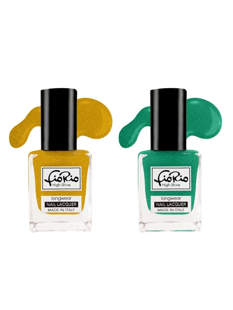 

Fiorio Set Of 2 Nail Polish High Shine Long Lasting Nail Lacquer-11 ml, Na