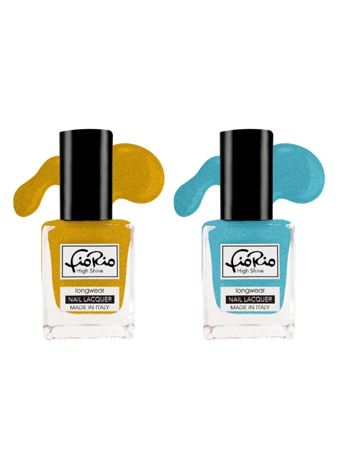 

Fiorio Set of 2 High Shine Long Lasting Nail Lacquer 11ml, Mustard
