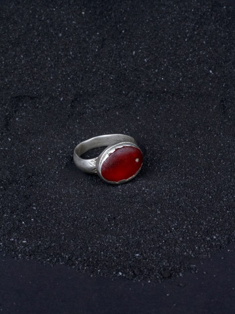 

SANGEETA BOOCHRA Silver-Plated CZ-Stone Studded Ring