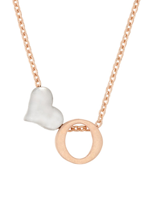 

ANAYRA 925 Sterling Silver Rose-Gold Toned White Pendant With Chain