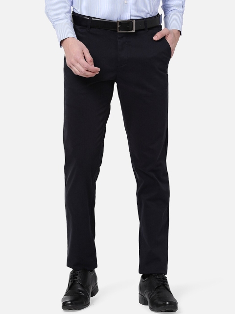 

R&B Men Navy Blue Trousers