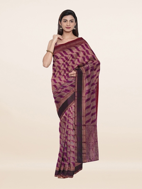 

Pothys Printed Violet Saree