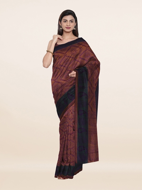 

Pothys Violet & Blue Woven Design Saree