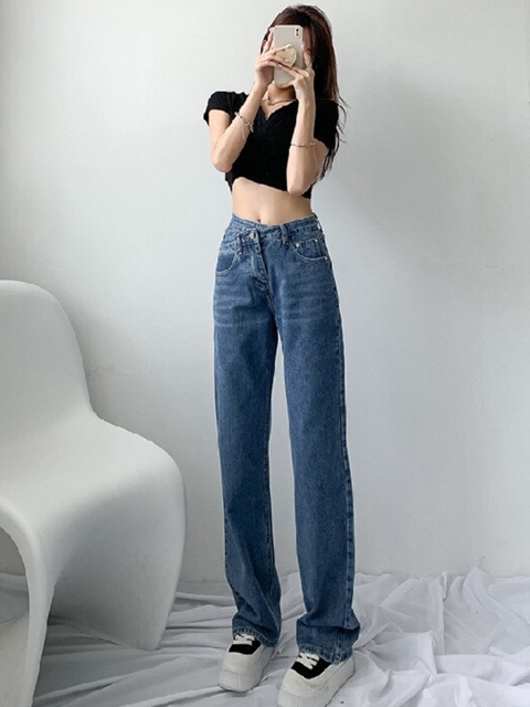 

BoStreet Women Navy Blue Mid rise Jeans