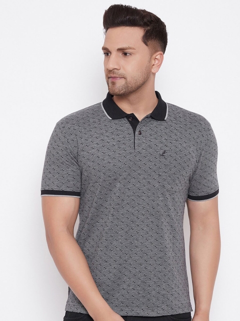 

HARBORNBAY Men Black Polo Collar T-shirt