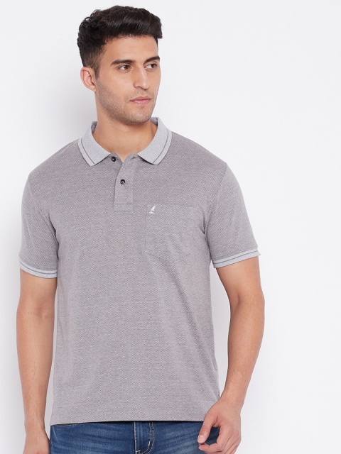 

HARBORNBAY Men's Grey Applique T-shirt