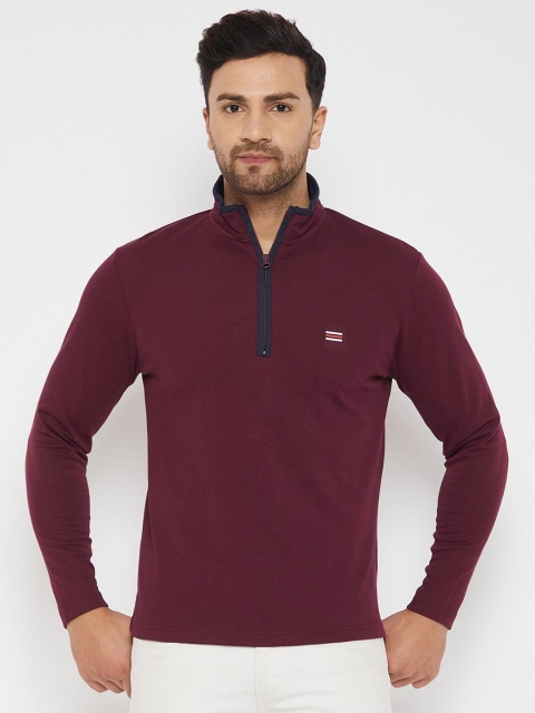 

HARBORNBAY Men Maroon Sweatshirt