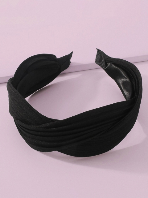 

Bellofox Women Black Solid Hairband