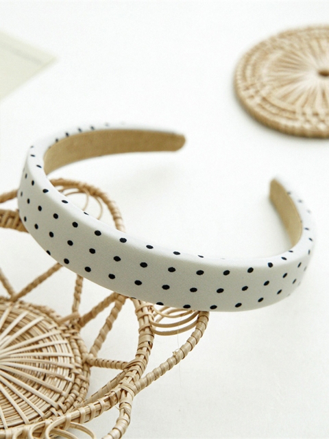 

Bellofox Women White & Black Hairband