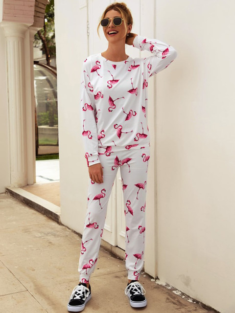 

BoStreet Women White Printed Co-Ords