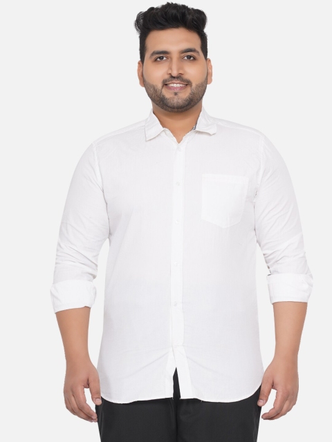

Santonio Men White Classic Casual Shirt