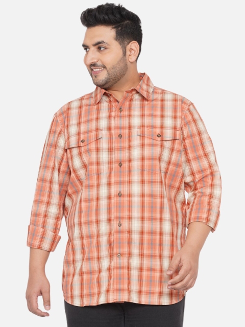 

Santonio Men Maroon Classic Tartan Checks Checked Casual Shirt