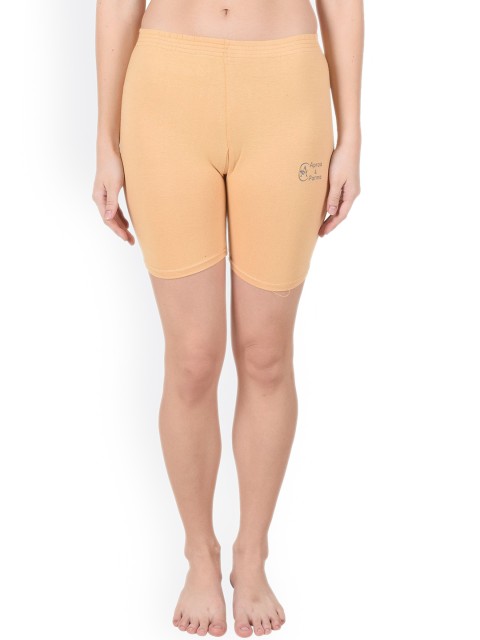

Apraa & Parma Women Beige 100% Cotton Lounge Shorts