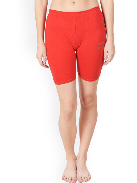 

Apraa & Parma Women Red Slim Fit Cycling Sports Shorts