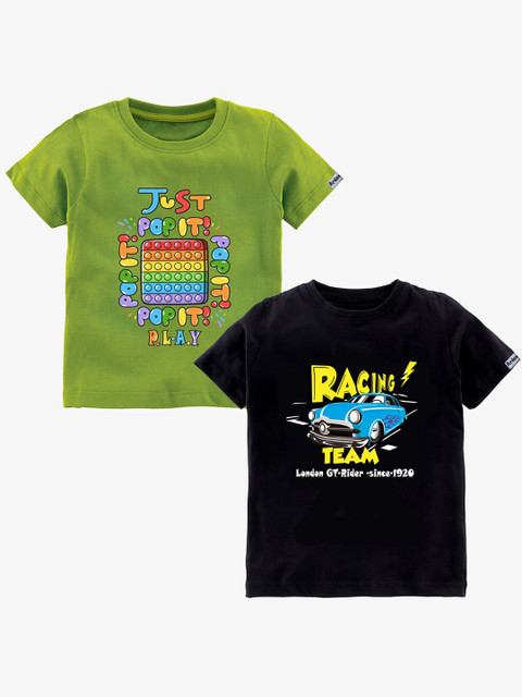 

Ardan Lucy Boys Green & Black 2 Printed T-shirt