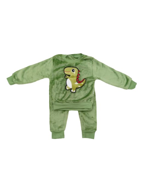 

Camey Unisex Kids Green & White Printed Clothing Set