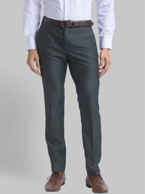 

Park Avenue Men Grey Slim Fit Trousers