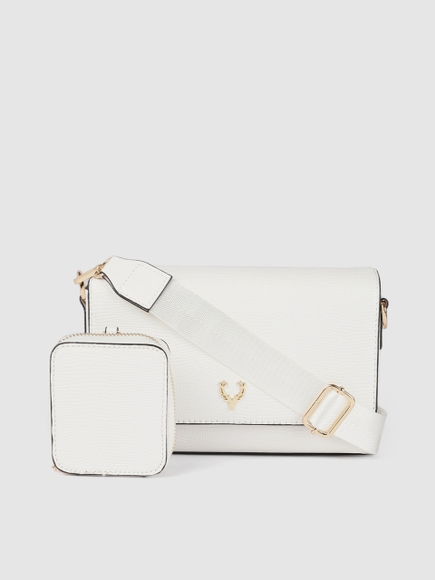 

Allen Solly White Textured Sling Bag