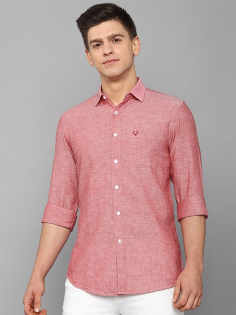

Allen Solly Men Pink Slim Fit Casual Shirt