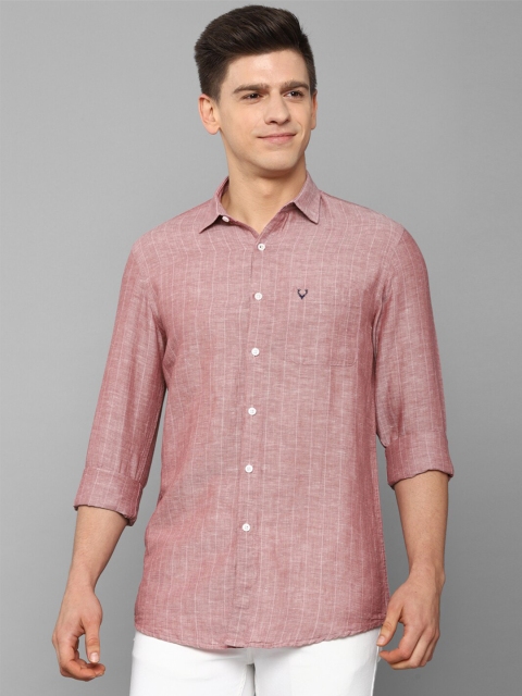 

Allen Solly Men Pink Slim Fit Casual Shirt