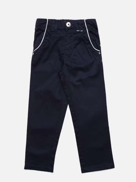 

Gini and Jony Girls Blue Regular Fit Solid Regular Trousers