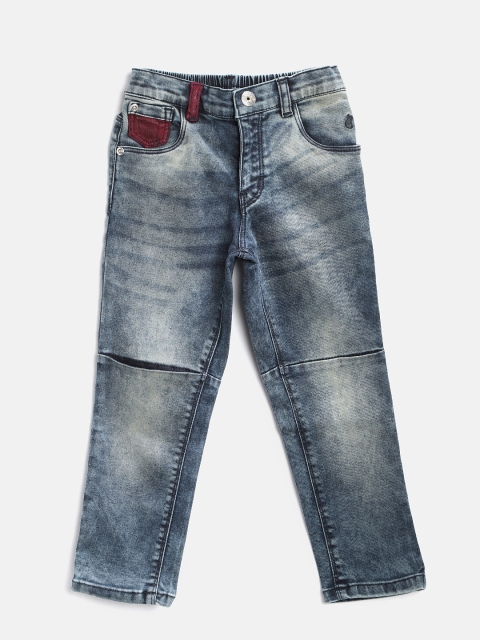 

Gini and Jony Girls Blue Regular Fit Mid-Rise Clean Look Stretchable Jeans
