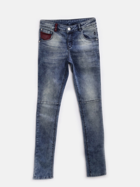 

Gini and Jony Girls Blue Slim Fit Mid-Rise Clean Look Stretchable Jeans
