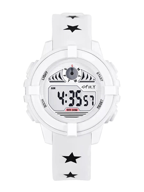 

Spiky Unisex Kids White Dial & White Bracelet Style Straps Analogue and Digital Multi Function Automatic Watch
