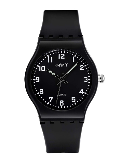 

Spiky Unisex Kids Black Dial & Black Straps Analogue Multi Function Watch