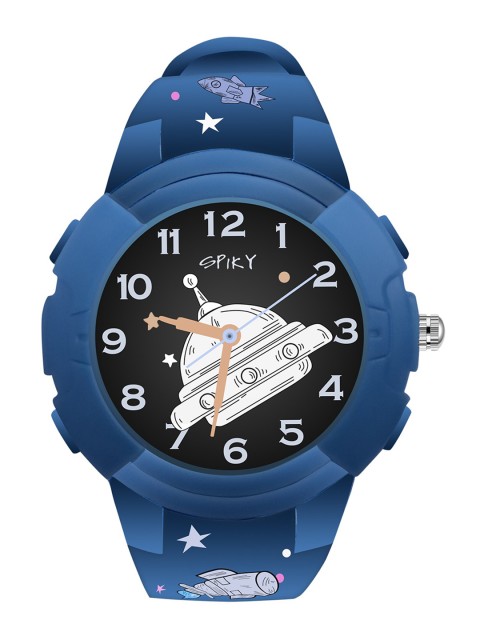 

Spiky Unisex Kids Blue Printed Dial Analogue Multi Function Watch