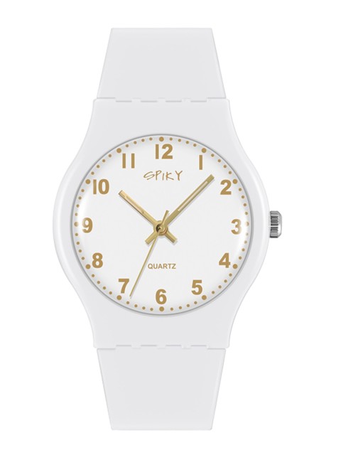 

Spiky Unisex Kids White Dial & White Straps Analogue Multi Function Watch