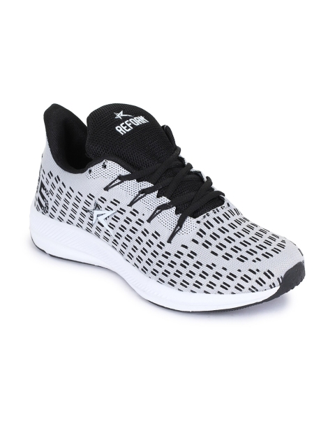 

REFOAM Men White Mesh Running Non-Marking Shoes