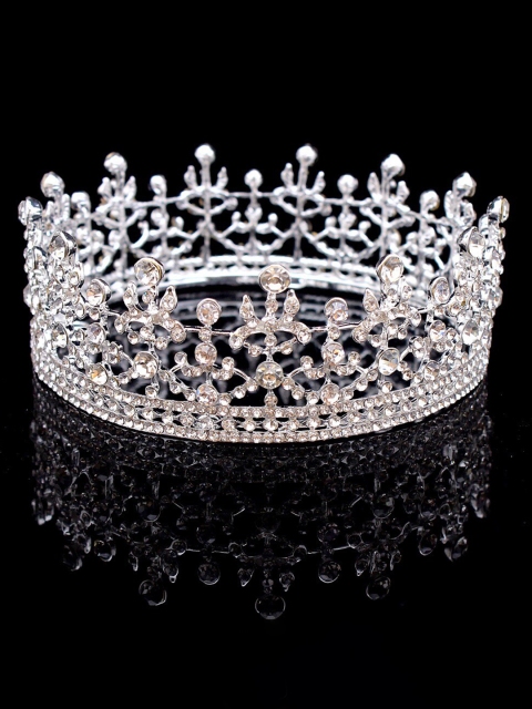

ANNA CREATIONS Women Silver-Toned Embellished Beaded Hairband