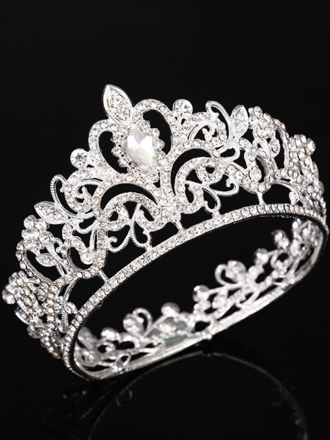 

ANNA CREATIONS Women's Silver-Toned Tiara