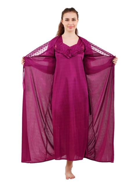 

Romaisa Magenta Maxi Nightdress