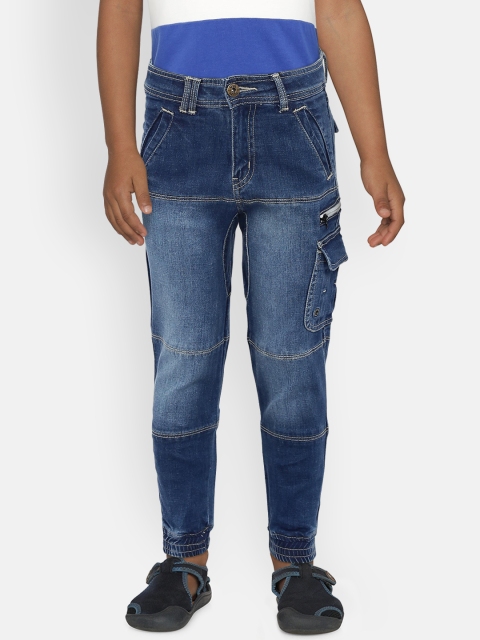

Gini and Jony Boys Blue Jogger Mid-Rise Clean Look Jeans