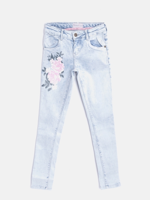 

Gini and Jony Girls Blue Slim Fit Mid-Rise Clean Look Jeans