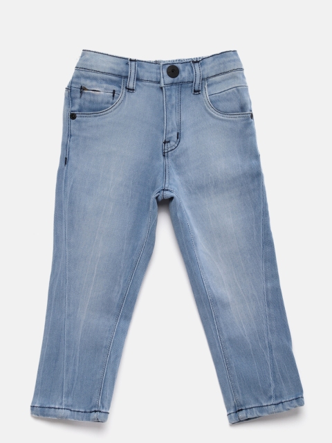 

Gini and Jony Girls Blue Tapered Fit Mid-Rise Clean Look Stretchable Jeans