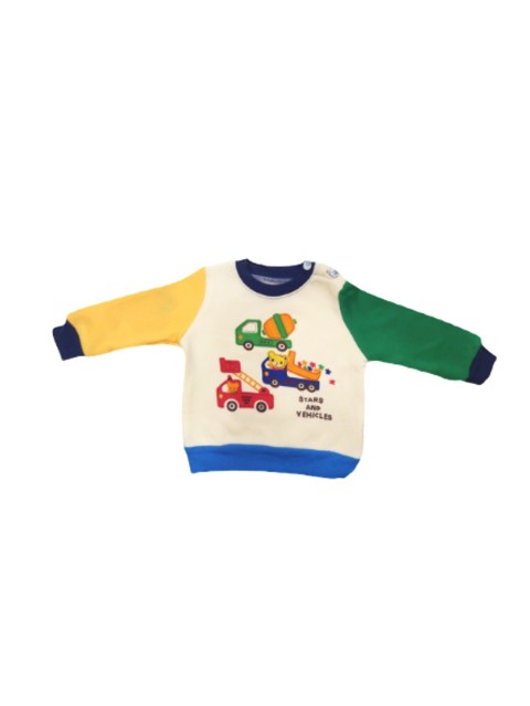 

Camey Unisex Kids Cream-Coloured Printed Sweatshirt