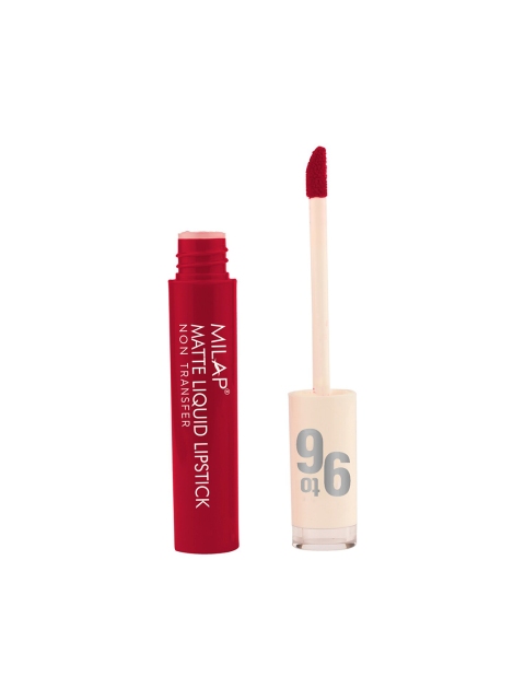

MILAP 9to6 Matte Liquid Lipstick- Stepping Out, 3ml, Red