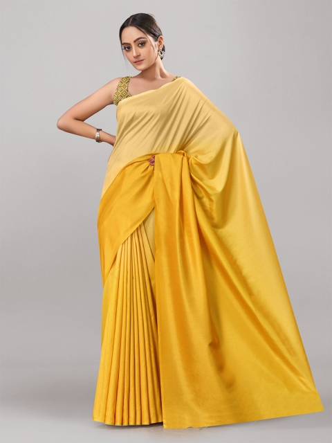 

LABEL AARNA Yellow Saree