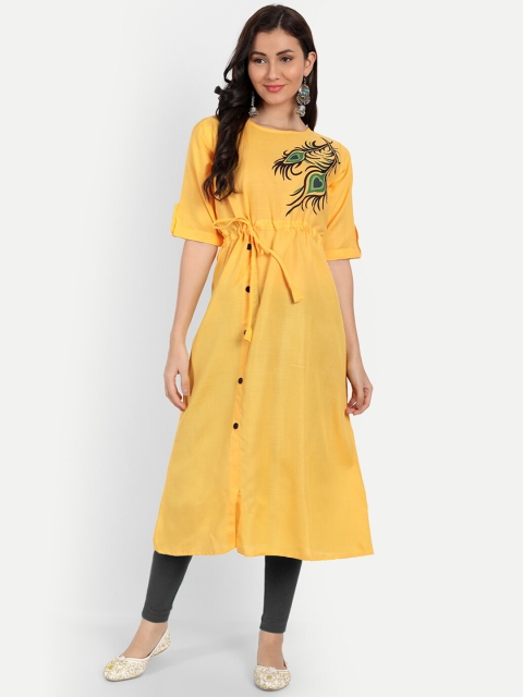 

RUHI FASHION Women Yellow Kurta