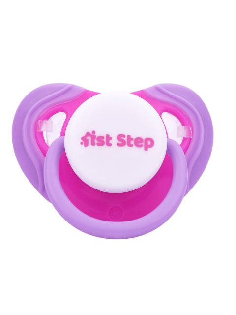 

1st Step Kids BPA-Free Soft Silicone Pacifier with Case - Pink & Purple
