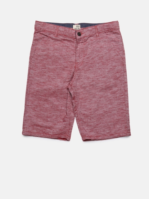 

Gini and Jony Boys Pink Solid Regular Fit Chino Shorts